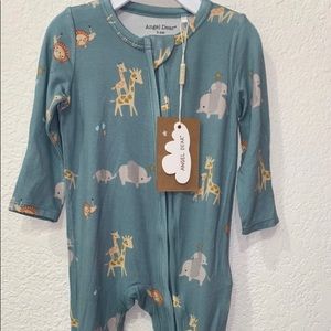 Angel Dear Safari Zipper Footie